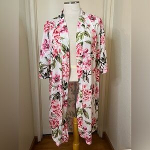 Show me you mumu Floral Kimono Robe - Pink and Green